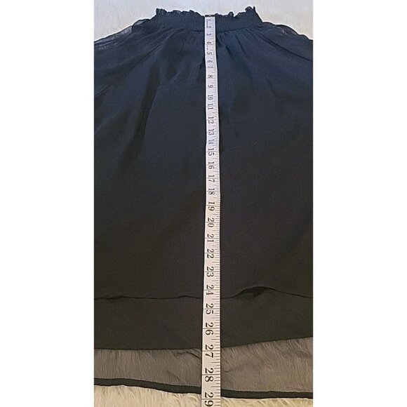 Joie Women's Large Long‎ Sleeve Smocked Blouse Sheer Long Sleeves Black NWOT - Picture 11 of 12